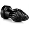 DarkSil Plug Spiral L 12 x 6.5cm Noir